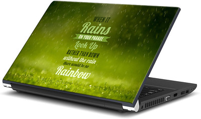 

ShopMantra When It Rains Quote Vinyl Laptop Decal 15.6