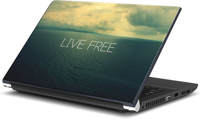 

ShopMantra Live free motivational Vinyl Laptop Decal 15.6