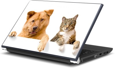 

Artifa Cute Dog and Cat Vinyl Laptop Decal 15.6