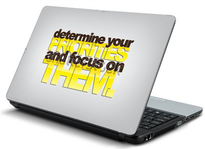 

Geek determine your quotes HQ Laminated Vinyl Laptop Decal 15.6