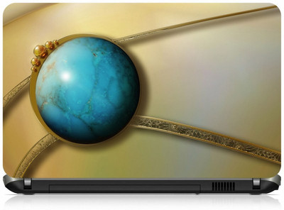 

Box 18 Globe in Golden Ring 1717 Vinyl Laptop Decal 15.6