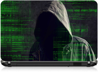 Box 18 Hacker in Hoodie866 Vinyl Laptop Decal 15.6