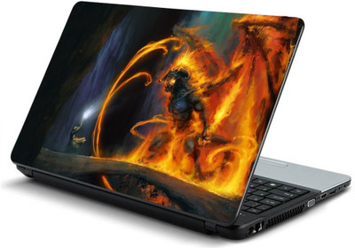 

Geek CREATURE FIRE MAN MAGIC BATTLE Laminated Vinyl Laptop Decal 15.6