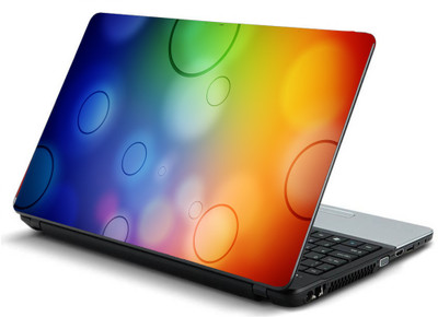 

Geek BACKGROUND CIRCLES SPOTS COLOURFULL Laminated Vinyl Laptop Decal 15.6