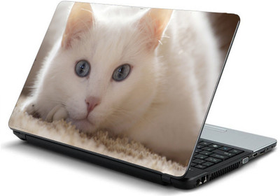 

Geek CAT WHITE LIE LIGHT Laminated Vinyl Laptop Decal 15.6