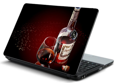 

Geek HENNESSY GLASS COGNAC LUXURY ALCOHOL TABLE Laminated Vinyl Laptop Decal 15.6