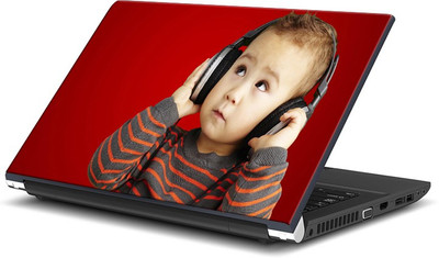 

ShopMantra Baby Wearing Headphones Vinyl Laptop Decal 15.6