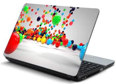 

Geek BALLS FALL SURFACE COLOURFULL Laminated Vinyl Laptop Decal 15.6