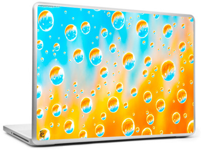 

Print Shapes Yellow & blue bubbles Vinyl Laptop Decal 15.6