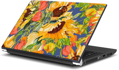 

ShopMantra Sunflower Oil Paint Vinyl Laptop Decal 15.6