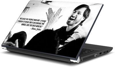 

ShopMantra People Who Are Crazy Enough Quote By Steve Jobs Vinyl Laptop Decal 15.6