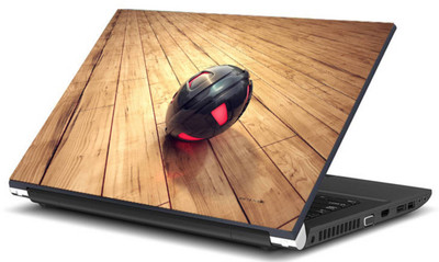 

Print Shapes 3d ball on wooden floor Vinyl Laptop Decal 15.6