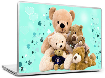 

Print Shapes Teddy bears with hearts Vinyl Laptop Decal 15.6