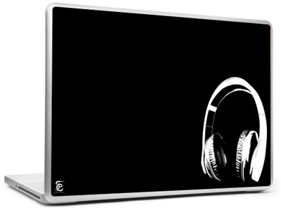 

Print Shapes Black & white headphone Vinyl Laptop Decal 15.6
