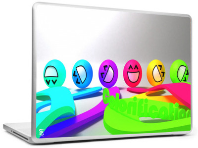

Print Shapes Colorful smiley faces Vinyl Laptop Decal 15.6