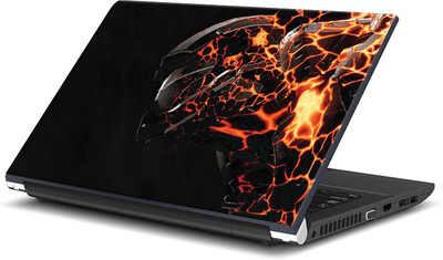 

ShopMantra Fire & Metal Gaming Character Art Vinyl Laptop Decal 15.6