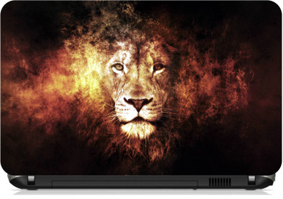 

Print Shapes Lion Face Cover Vinyl Laptop Decal 15.6