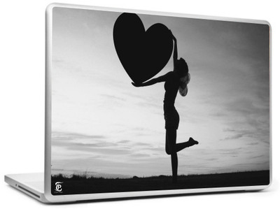 

Print Shapes Girl with heart Vinyl Laptop Decal 15.6