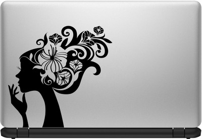 

Decor Kafe Floral Girl Abstract Laptop Sticker Self Adhesive Vinyl Laptop Decal 15.6
