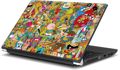 

ShopMantra Old cartoon nework doodle Vinyl Laptop Decal 15.6