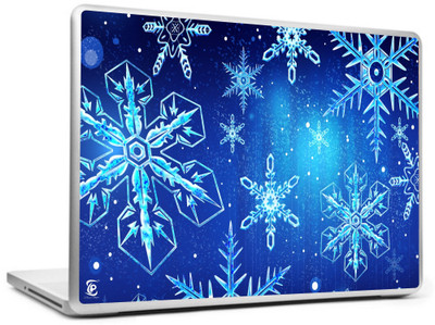 

Print Shapes Background snowflakes snow winter Vinyl Laptop Decal 15.6
