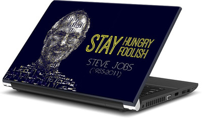 

ShopMantra Steve Jobs Stay Hungry Stay Foolish Artwork Vinyl Laptop Decal 15.6