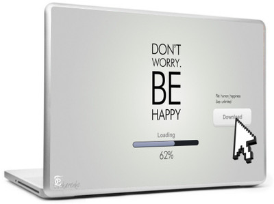 

Print Shapes Dont worry be happy Vinyl Laptop Decal 15.6