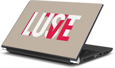 

ShopMantra Love Or Lust Minimal Design Vinyl Laptop Decal 15.6