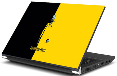 

Print Shapes The one who knocks black and yellow Vinyl Laptop Decal 15.6