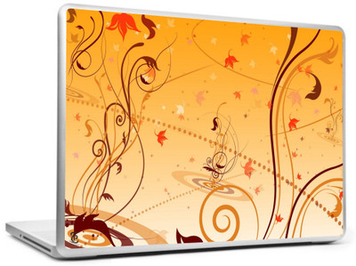 

Print Shapes Autumn vector with colourfull flower Vinyl Laptop Decal 15.6