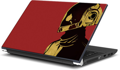 

ShopMantra Daft Punk Helmet Minimal Vinyl Laptop Decal 15.6