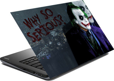 

hifex joker why so serious vinyl Laptop Decal 15.6