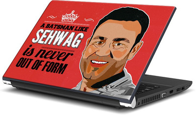 

ShopMantra Virender Sehwag Never Out Of Form Vinyl Laptop Decal 15.6