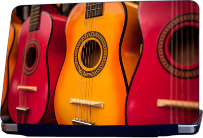 

ShopMantra Multi Color Acoustic Guitar Vinyl Laptop Decal 15.6
