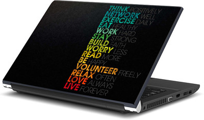 

ShopMantra Think positively network well Vinyl Laptop Decal 15.6
