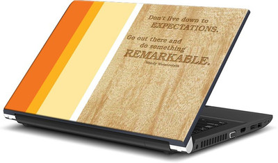 

ShopMantra Don't Live Down To Expectations Quote Vinyl Laptop Decal 15.6