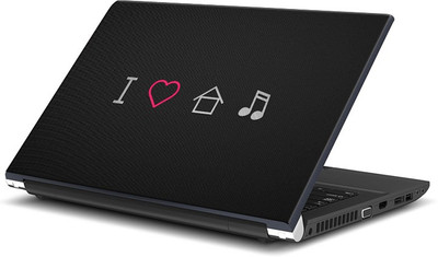 

ShopMantra I Love Home Music Icon Minimal Vinyl Laptop Decal 15.6