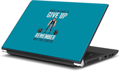 

ShopMantra Never give up Vinyl Laptop Decal 15.6