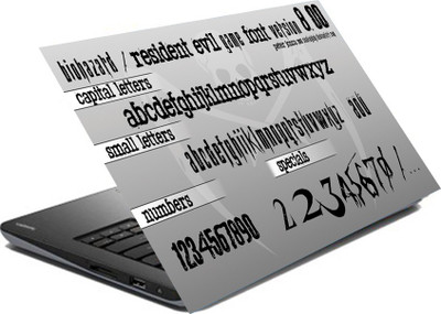 

hifex quote numbers abstract vinyl Laptop Decal 15.6