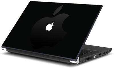 

Print Shapes White apple in Black Apple Vinyl Laptop Decal 15.6