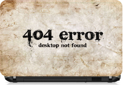 Print Shapes 404 error desktop Vinyl Laptop Decal 15.6