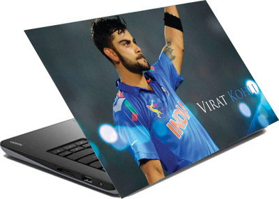 

hifex virat kohli blue india vinyl Laptop Decal 15.6