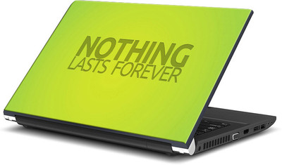 

ShopMantra Nothing last forever motivational Vinyl Laptop Decal 15.6