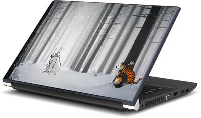 

Artifa Calvin and Hobbes scared of Snowman Vinyl Laptop Decal 15.6
