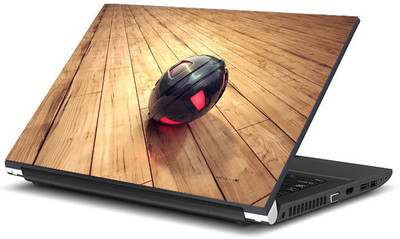

Geek 3D Black Sphere On wooden surface Laminated Vinyl Laptop Decal 15.6