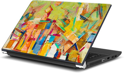 

ShopMantra Abstract Colored Shapes Painting Vinyl Laptop Decal 15.6