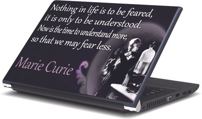 

Artifa Fear Less Quote by Marie Curie Vinyl Laptop Decal 15.6