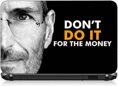 VI COLLECTIONS STEVE JOBS QUOTE IN MONEY PVC (Polyvinyl Chloride) Laptop Skin Compatible for 15.6 inch(Theme: Ethnic)