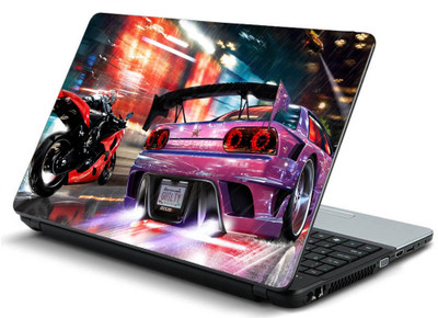 

Geek NFS NEED FOR SPEED MOTORCYCLE Laminated Vinyl Laptop Decal 15.6