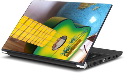 

ShopMantra Colorful Guitar on Table Vinyl Laptop Decal 15.6